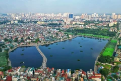 Một góc quận Thanh Xuân. (Ảnh: Tuấn Anh/TTXVN)