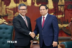 Thủ tướng Phạm Minh Chính tiếp Đại sứ Indonesia tại Việt Nam Denny Abdi nhân kết thúc nhiệm kỳ công tác. (Ảnh: Dương Giang/TTXVN)