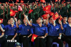 Đoàn viên thanh niên Thành phố Hồ Chí Minh. (Ảnh: Xuân Khu/TTXVN)
