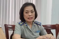 Bà Nguyễn Thị Phương Lan - nguyên Chi cục trưởng Chi cục Thi hành án dân sự Đồng Hới (tỉnh Quảng Bình trước đây) bị khởi tố. (Nguồn: Lao Động)