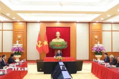 Tổng Bí thư Tô Lâm điện đàm với Chủ tịch Đảng Đại hội Dân tộc Phi (ANC), Tổng thống Cộng hòa Nam Phi Cyril Ramaphosa. (Ảnh: Thống Nhất/TTXVN)
