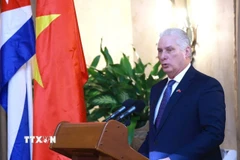 Bí thư Thứ nhất Ban Chấp hành Trung ương Đảng Cộng sản Cuba, Chủ tịch nước Cộng hòa Cuba Miguel Díaz-Canel Bermúdez. (Ảnh: Lâm Khánh/TTXVN)