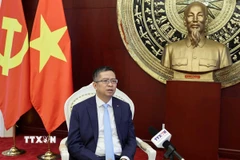 Đại sứ Việt Nam tại Trung Quốc Phạm Thanh Bình. (Ảnh: Quang Hưng/TTXVN)