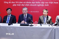 Tổng Bí thư Tô Lâm dự Tọa đàm doanh nghiệp Việt Nam-Anh. (Ảnh: Thống Nhất/TTXVN)