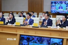 Thủ tướng Phạm Minh Chính chủ trì phiên họp thứ 6 của Ban Chỉ đạo Trung ương về chính sách nhà ở và thị trường bất động sản. (Ảnh: Dương Giang/TTXVN)