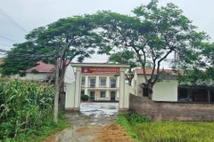 Trường Trung học cơ sở Ngô Xá, xã Minh Thắng, huyện Cẩm Khê, tỉnh Phú Thọ. (Ảnh: Tạ Toàn/TTXVN)