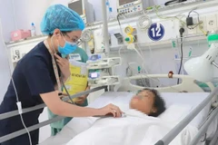 Sản phụ tiếp tục được các bác sỹ theo dõi. (Ảnh do bệnh viện cung cấp)