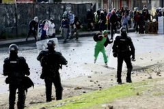 Cuộc biểu tình ngày 17/10 dự kiến diễn ra ôn hòa nhưng sau đó đã biến thành cuộc đụng độ với cảnh sát. (Nguồn: Apa)