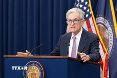 Chủ tịch Cục Dự trữ Liên bang Mỹ (Fed) Jerome Powell. (Ảnh: THX/TTXVN)