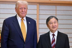 Tổng thống Mỹ Donald Trump yết kiến Nhật hoàng Naruhito. (Nguồn: Reuters)