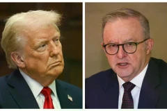 Thủ tướng Australia Anthony Albanese (phải) và Tổng thống Mỹ Donald Trump. (Nguồn: AFP)