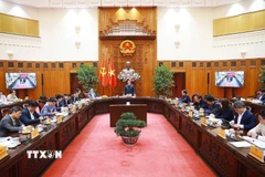 Thủ tướng Phạm Minh Chính chủ trì Phiên họp lần thứ năm của Ban Chỉ đạo xây dựng nhà máy điện hạt nhân. (Ảnh: Dương Giang/TTXVN)