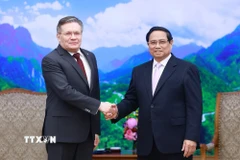 Thủ tướng Phạm Minh Chính tiếp ông Alexey Likhachev, Tổng Giám đốc Tập đoàn Rosatom ngày 13/1/2025. (Ảnh: Dương Giang/TTXVN)