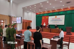 Phiên tòa giả định về chống khai thác IUU. (Ảnh: Huỳnh Phúc Hậu/TTXVN)