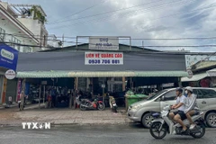 Chợ An Hòa nằm trên đường Trần Việt Châu, phường Cái Khế, thành phố Cần Thơ. (Ảnh: Thanh Liêm/TTXVN)