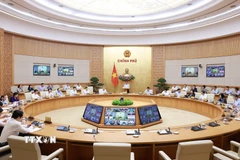 Phiên họp Chính phủ thường kỳ tháng 7 năm 2025. (Ảnh: Dương Giang/TTXVN)
