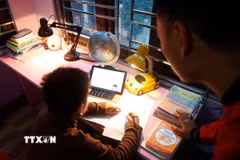 Hành vi cưỡng ép thành viên gia đình học tập quá sức có thể bị phạt tiền từ 5 triệu đồng đến 10 triệu đồng. (Ảnh minh họa. Nguồn: TTXVN)