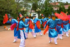 Trò Xuân Phả được đánh giá cao về giá trị văn hóa-nghệ thuật và đưa vào danh mục Di sản Văn hóa Phi vật thể Quốc gia. (Ảnh: Thanh Tùng/TTXVN)