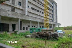 Dự án xây dựng Bệnh viện Ung bướu Cần Thơ đã dừng thực hiện từ tháng 7/2022 đến nay do Hiệp định vay vốn hết hiệu lực. (Ảnh: Thanh Liêm/TTXVN)