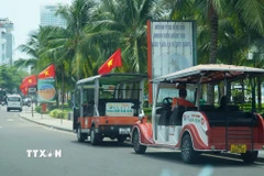 Toàn bộ xe điện sẽ tạm dừng hoạt động từ ngày 3/8 để rà soát. (Ảnh: Sỹ Thắng/TTXVN)