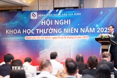 Hội nghị khoa học thường niên Bệnh viện Nhân dân Gia Định diễn ra trong 2 ngày 1 và 2/8/2025. (Ảnh: Đinh Hằng/TTXVN)