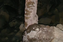 Hình thạch nhũ HS4 được sử dụng để "niên giám lượng mưa." (Nguồn: Đại học Oxford)