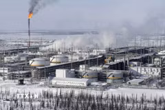 Toàn cảnh cơ sở lọc dầu ở giếng dầu Vankorskoye thuộc vùng Krasnoyarsk, Nga. (Ảnh: Reuters/TTXVN)