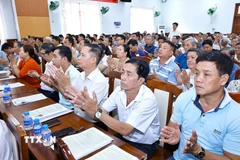 Cử tri xã Bà Điểm, Thành phố Hồ Chí Minh. (Ảnh: Doãn Tấn/TTXVN)