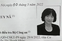 Bị cáo Nguyễn Thị Thanh Nhàn vẫn đang bị truy nã. (Ảnh: Công an cung cấp)