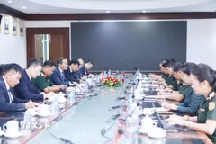 Quang cảnh buổi làm việc. (Ảnh: Xuân Tú/TTXVN)