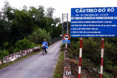 Cầu treo Đò Rô. (Nguồn: Người đưa tin)