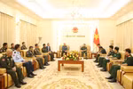 Quang cảnh buổi tiếp. (Ảnh: PV/Vietnam+)