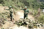 Lực lượng quân đội, công an tiếp cận hiện trường vụ sạt lở kinh hoàng xã biên giới Hùng Sơn-Đà Nẵng