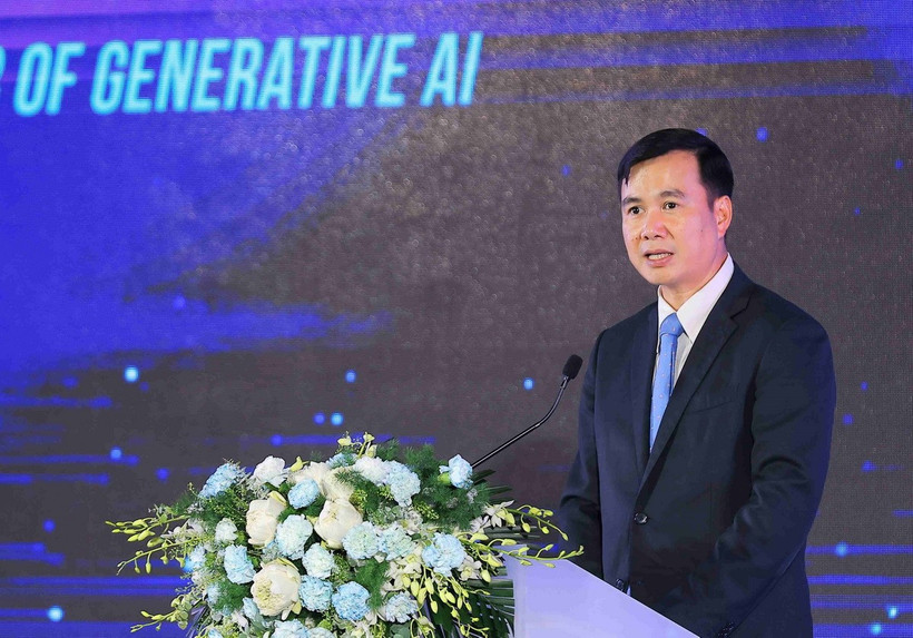 Thứ trưởng Bộ Khoa học và Công nghệ Bùi Thế Duy. (Ảnh: Hoàng Hiếu/TTXVN)