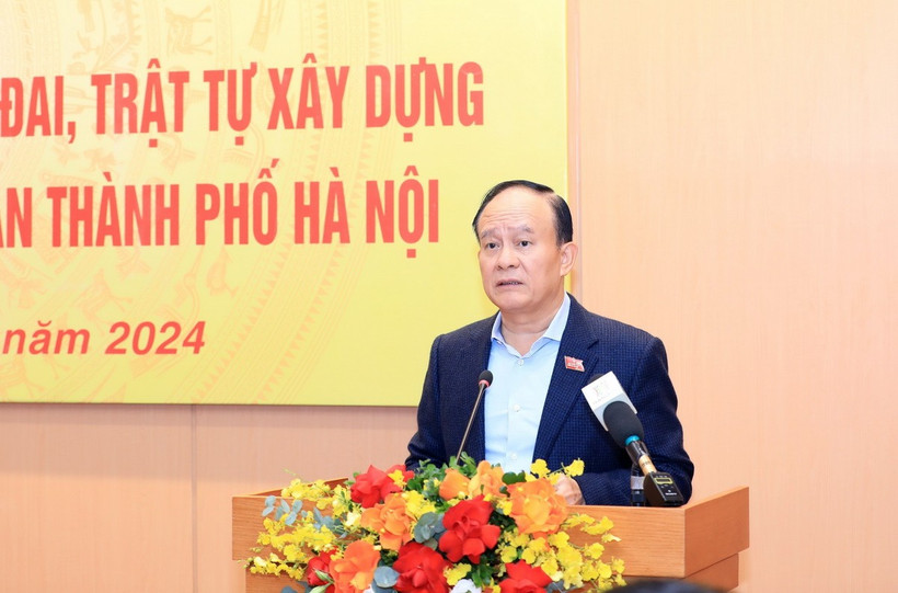 Chủ tịch HĐND Thành phố Hà Nội Nguyễn Ngọc Tuấn. (Ảnh: TTXVN phát)