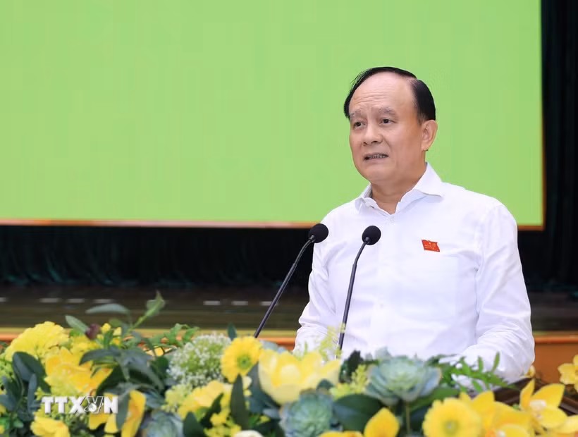 Chủ tịch HĐND Thành phố Hà Nội Nguyễn Ngọc Tuấn. (Ảnh: TTXVN phát)
