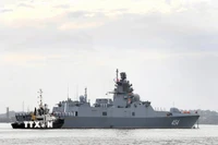 Tàu khu trục Đô đốc Gorshkov của Hải quân Nga. (Ảnh minh họa: THX/TTXVN)
