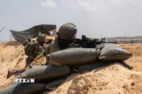 Binh sỹ Israel được triển khai tại Dải Gaza ngày 5/7/2025. (Ảnh: THX/TTXVN)