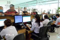 Ngành y tế Tây Ninh đẩy mạnh ứng dụng công nghệ thông tin trong quản lý khám chữa bệnh nhằm đáp ứng tốt hơn nhu cầu chăm sóc sức khỏe của người dân. (Ảnh: Đức Hạnh/TTXVN) 