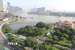 Bảo tàng Hồ Chí Minh, chi nhánh Thành phố Hồ Chí Minh, sẽ được kết nối với công viên, quảng trường kết hợp mở rộng đường Nguyễn Tất Thành và phát triển các dịch vụ công cộng. (Ảnh: Thanh Vũ/TTXVN)