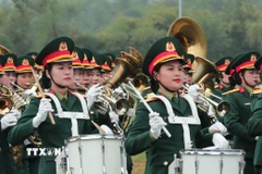 Hợp luyện các lực lượng diễu binh, diễu hành Kỷ niệm 50 năm Giải phóng miền Nam