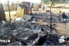 Hiện trường một vụ đánh bom ở Nigeria vào tháng 6/2025. (Ảnh: TTXVN)
