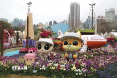 Một tạo hình ấn tượng tại sự kiện. (Ảnh: Xuân Vịnh/TTXVN).