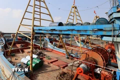 Tàu không đủ điều kiện sẽ không cho ra khơi xuất bến. (Ảnh: Hoàng Nhị/TTXVN)