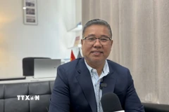 Ông Nguyễn Quang Thanh, Chủ nhiệm Câu lạc bộ doanh nhân và những người yêu nước khu vực Washington DC, Maryland và Virginia (Mỹ). (Ảnh: Đoàn Hùng/TTXVN)