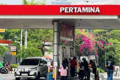Các trạm xăng ở Indonesia. (Ảnh: Minh Thái/TTXVN)