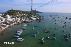 Một góc thành phố Phú Quốc. (Ảnh: Dương Giang/TTXVN)