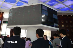 Nhà đầu tư theo dõi diễn biến thị trường chứng khoán tại sàn HOSE. (Ảnh: Hứa Chung/TTXVN)