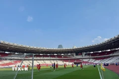 Sân vân động Gelora Bung Karno (thủ đô Jakarta, Indonesia), nơi sẽ diễn ra trận chung kết Cúp U23 Đông Nam Á 2025 vào tối 29/7. (Ảnh: Đỗ Quyên/TTXVN)