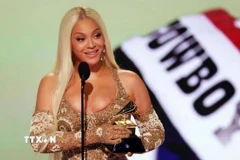 Beyoncé giành giải "Album của năm" cho "Cowboy Carter" - một album mang đậm phong cách đồng quê. (Ảnh: Getty Images/TTXVN)